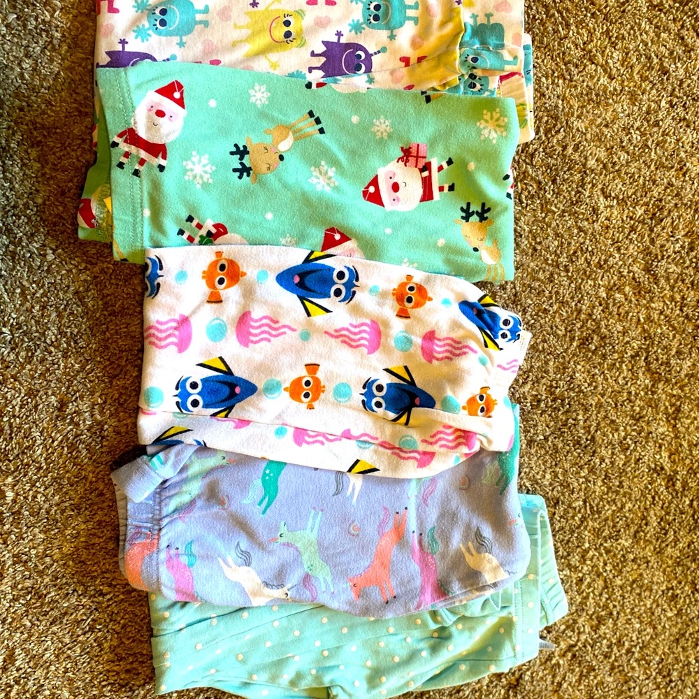 5 pairs of 5T pajama pants